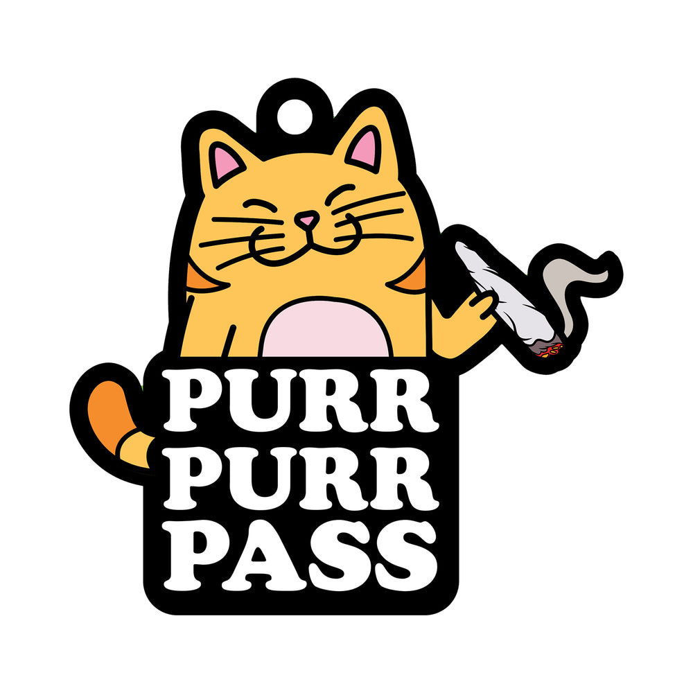 Wood Rocket Air Freshener Purr Purr Pass