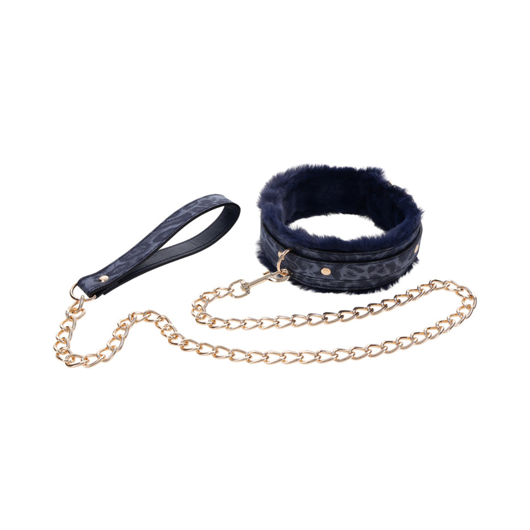 SS S&M Cougar Fur Collar & Leash