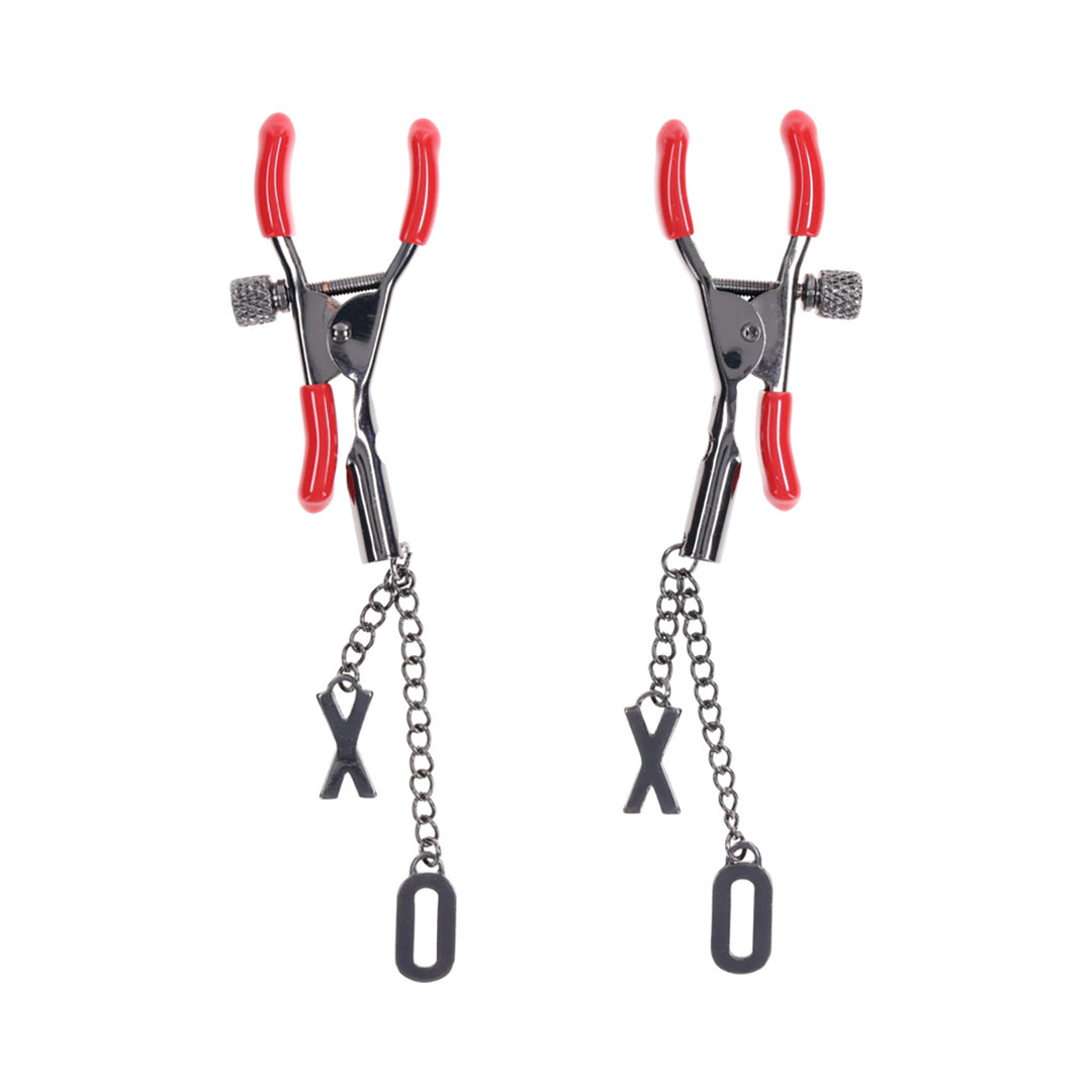 SS S&M Ex's & Oh's Nipple Clamps